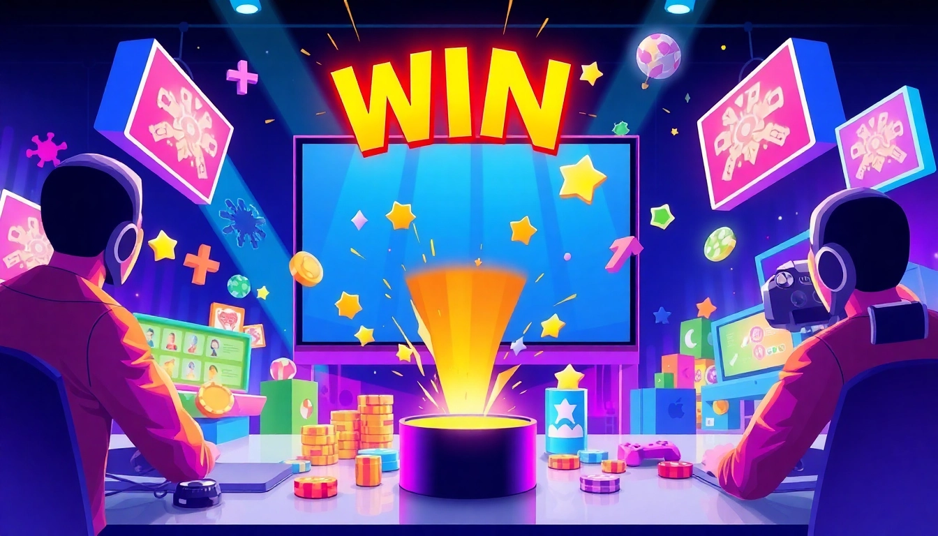 Experience the thrill of gaming on ok win with vibrant colors and engaging visuals.