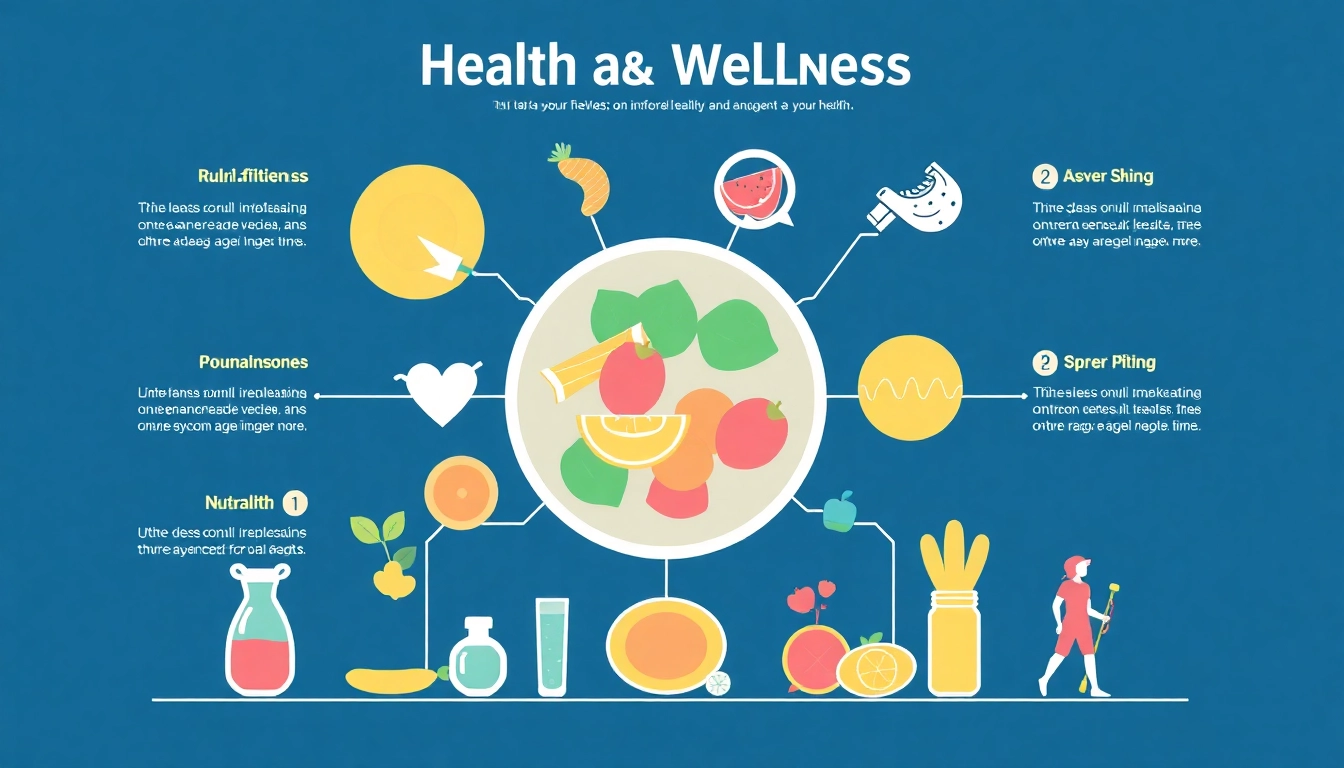 Healthlifeherald.com features a vibrant infographic illustrating crucial health and wellness trends.